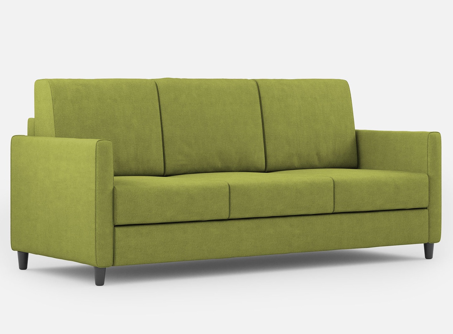 Canapé Droit Moderne Italien Tissu Vert Pistache Korane - 3 Tailles 198 Cm-taille 198 Cm