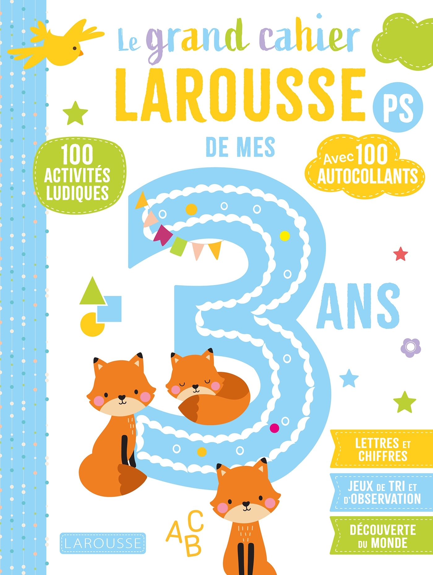 Le grand cahier Larousse de mes 3 ans: PS: 100 activités ludiques