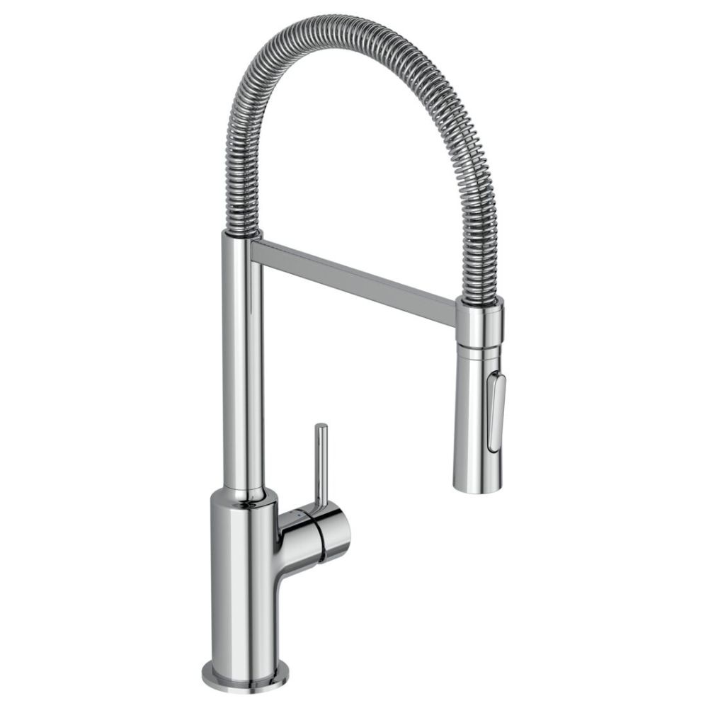 Robinet de cuisine IDEAL STANDARD semi-pro Ceralook chrome + Microfibre