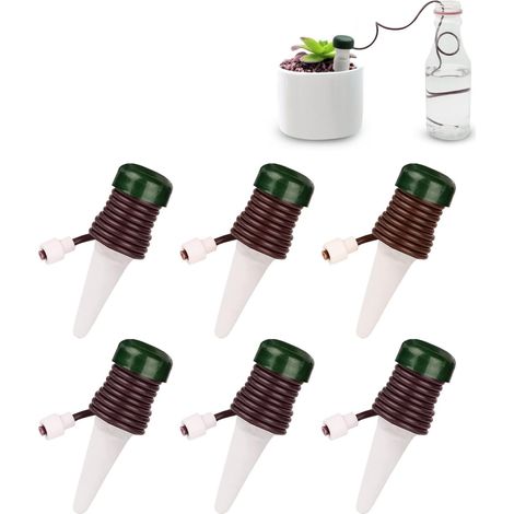 6 Pièces Distributeur D'Eau Pour Plantes D'Intérieur, Appareil D'Arrosage Automatique, Distributeur D'Eau Automatique Pour Plantes Et Fleurs
