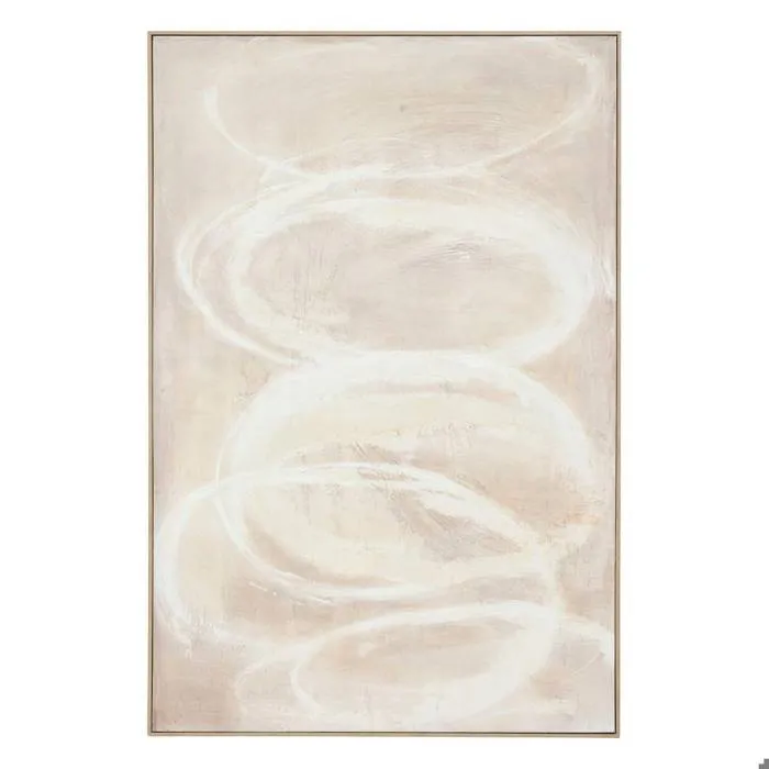 Toile peinte encadrée Krisna beige 150x100cm - Atmosphera Créateur d'intérieur