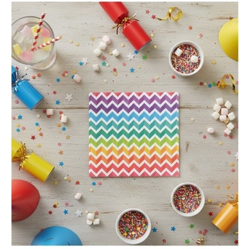 Lot de 20 serviettes papier Arc en ciel