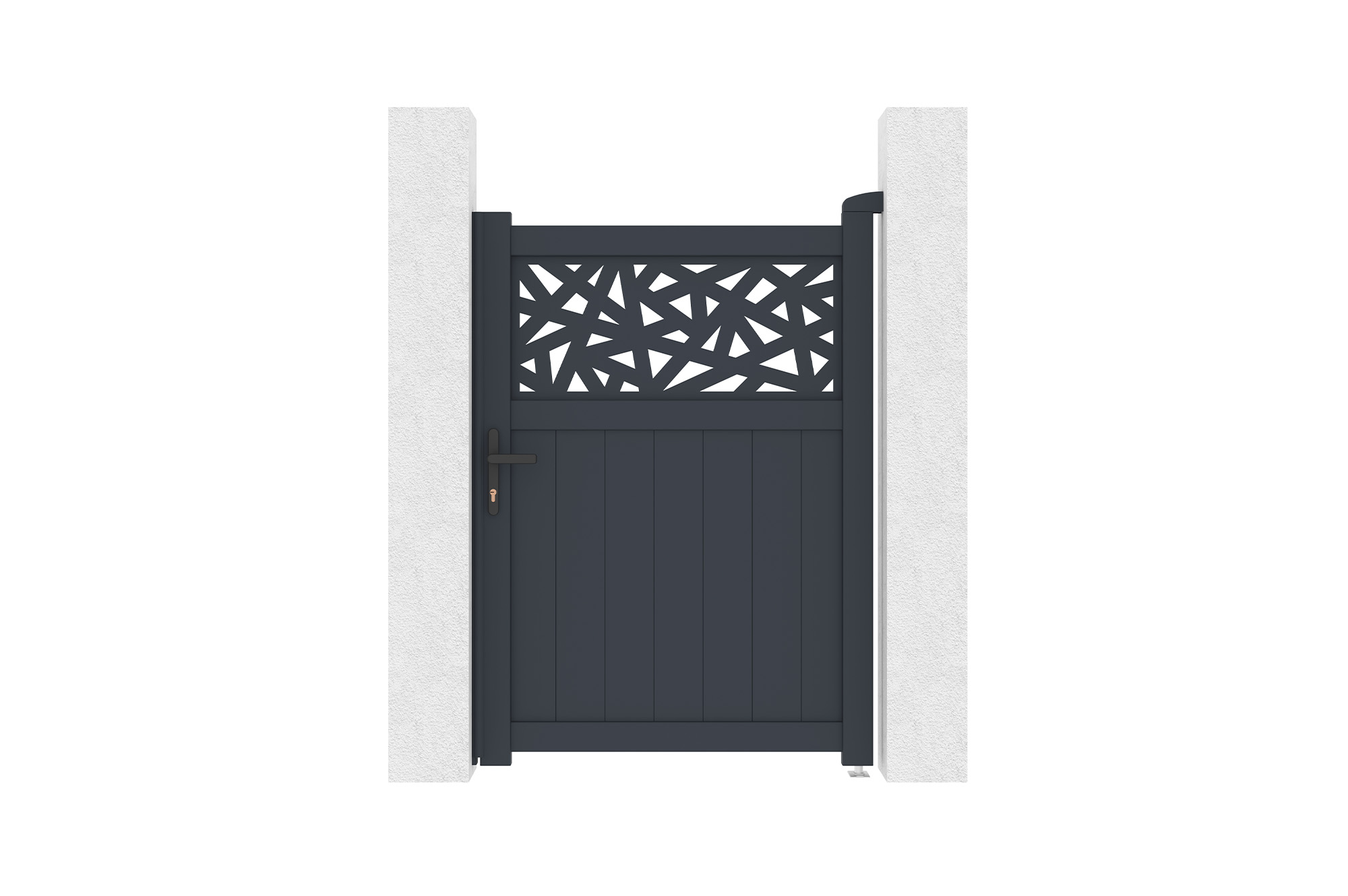 Portillon 1m Dolomite Ruivo H.140cm Aluminium Gris