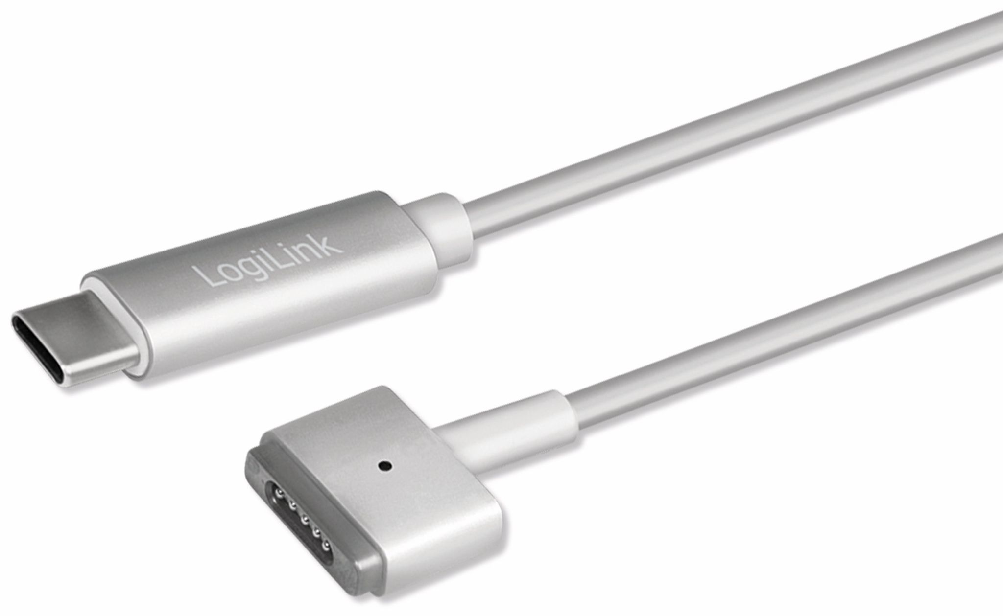 Câble Logilink Usb-c Vers Magsafe 2, Pd, 1,8 M, Macbook Pro/air 2012-2017, Argent