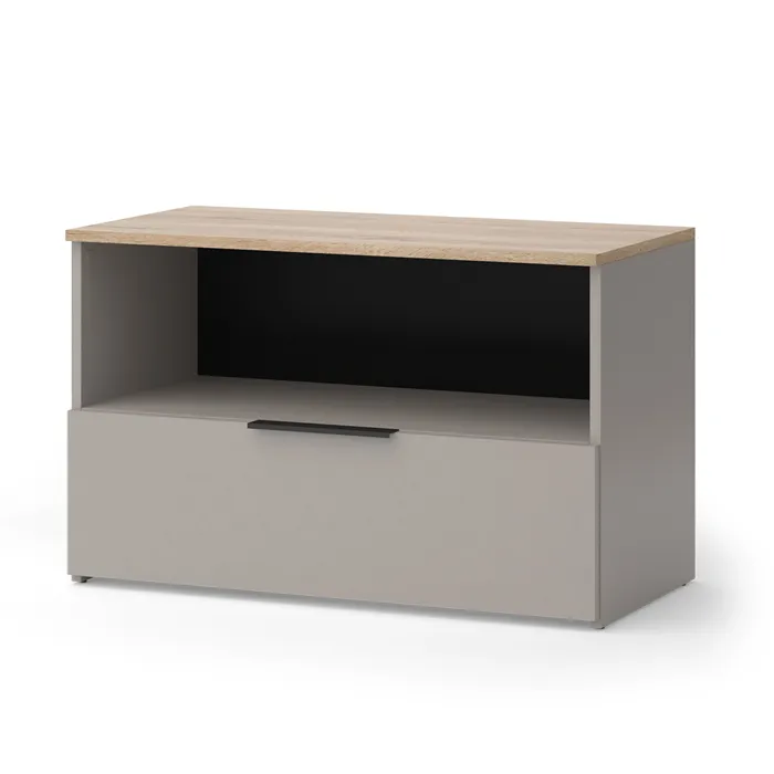 Vicco Commode Grège 80x50cm avec 1 compartiment fermé