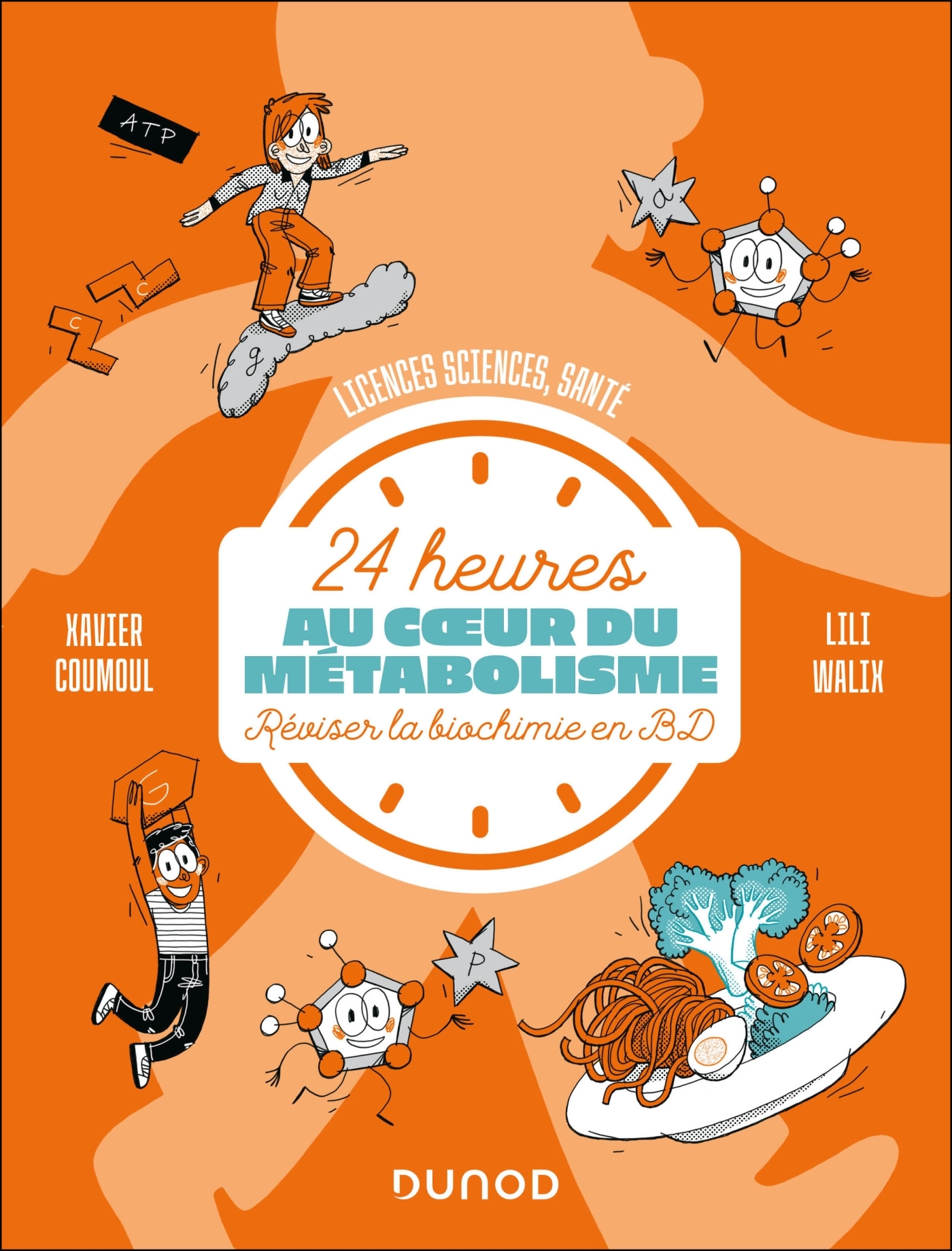24 heures au coeur du métabolisme: réviser la biochimie en BD: licences sciences, santé