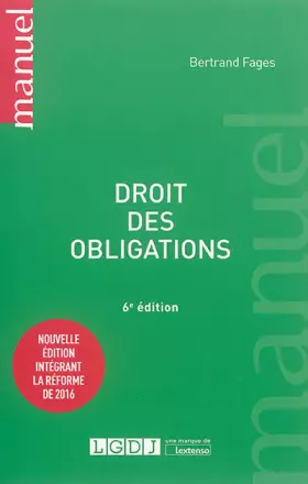 Droit des obligations - Bertrand Fages