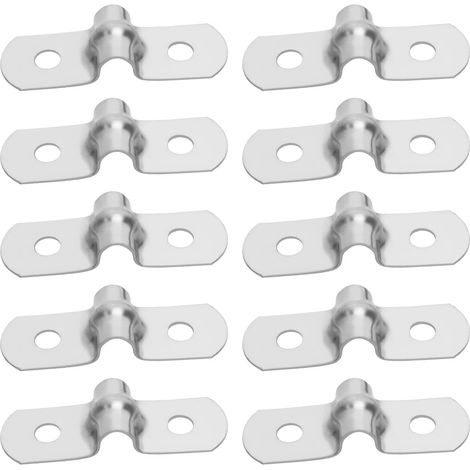 Lot De 50 Colliers De Serrage M5 En Acier Inoxydable 304 Rigide En Forme De U Pour Tuyau De Canalisation Fixe