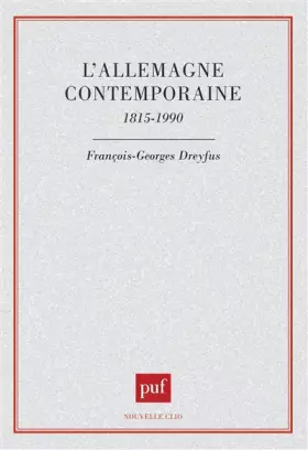 Allemagne contemporaine 1815-1990