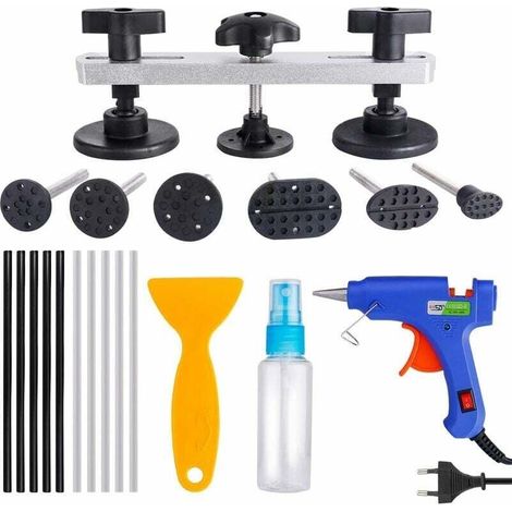 Kit Débosselage Sans Peinture - Réparation Dents Carrosserie - Inclus Pistolet À Colle Et 10 Bâtonnets - Pour Voitures Et Motos