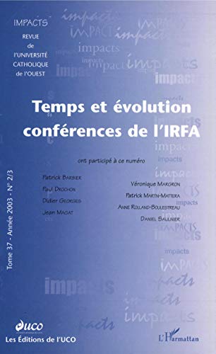 Temps et évolution - conférences de l'IRFA (édition 2003)