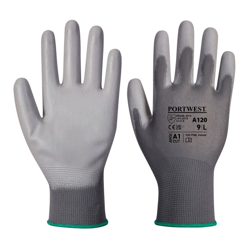 Gant Enduit Pu Couleur: Gris Taille M - Portwest