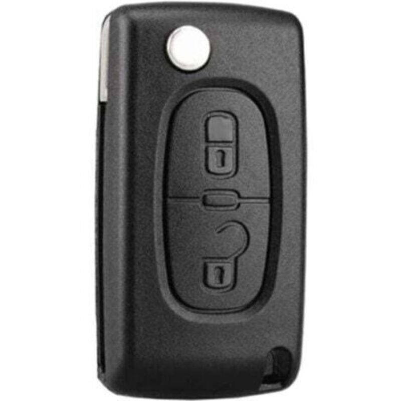 2 Boutons Coque Clé Ce0536 - Compatible Peugeot 207 307 308 407 408 3008 5008 Et Citroën C2 C3 C4 C5 C6 C8 - Remplacement Clé Pliable