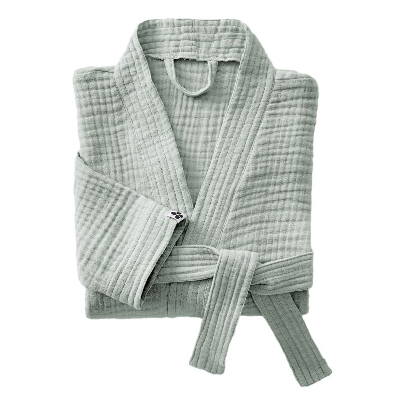 Peignoir Kimono Mixte Gaze De Coton Unie Gaïa L'Effet Papillon - Gaia Eucalyptus - - Gaia Eucalyptus -