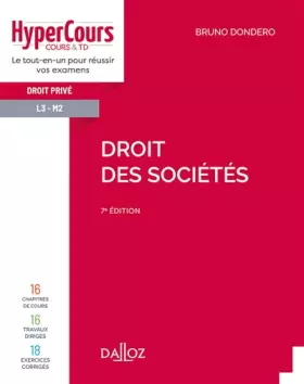 Droit des sociétés - 7e ed. - Bruno Dondero