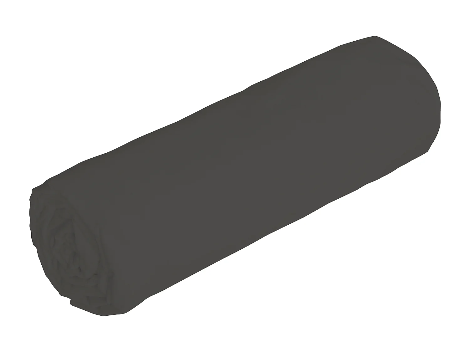 Drap Housse En Satin 108 Fils/cm² - 180 X 200 Cm - Bonnet 30 Cm - Gris Anthracite - Talora De Palacio