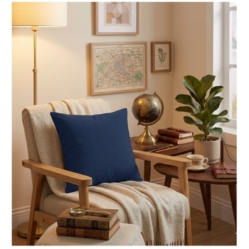 Coussin Polyester Uni 40 X 40 Cm Pop Color Petrole