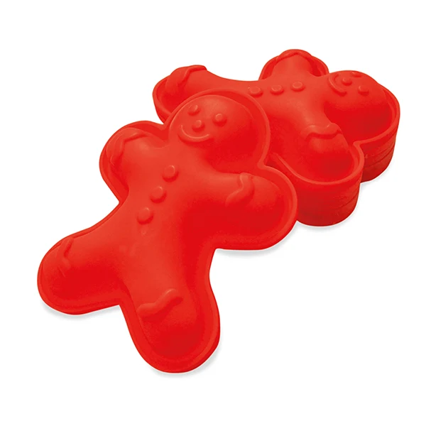 6 Moules En Silicone Bonhomme En Pain D'épices