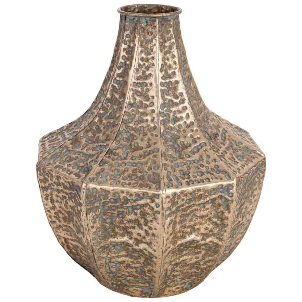 Vase En Métal Doré 36x34x43 Cm