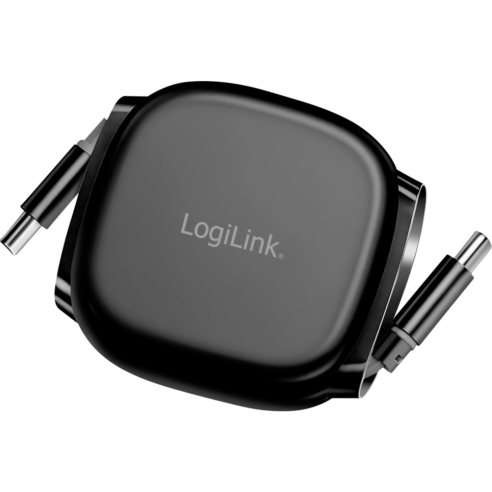 Logilink Câble Usb-c Usb 2.0 Usb-c® Mâle 1.00 M Noir Connecteur Utilisable Des Deux Cotés, À Desserr