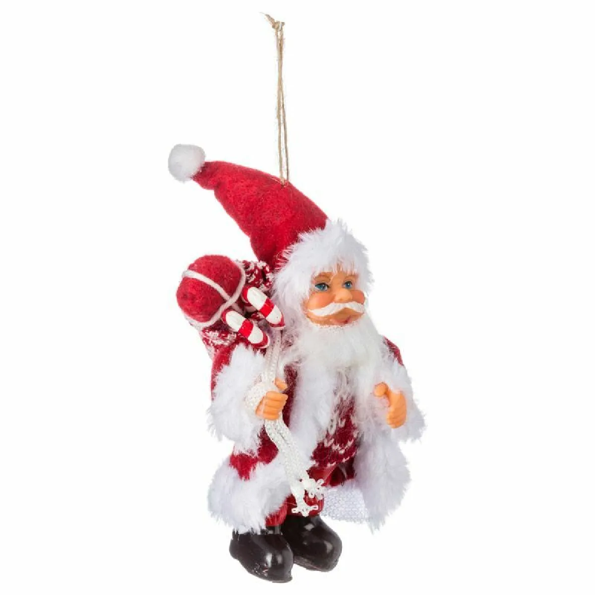 Sujet De Noël Père Noël Debout Traditionnel 13cm - Feeric Lights & Christmas