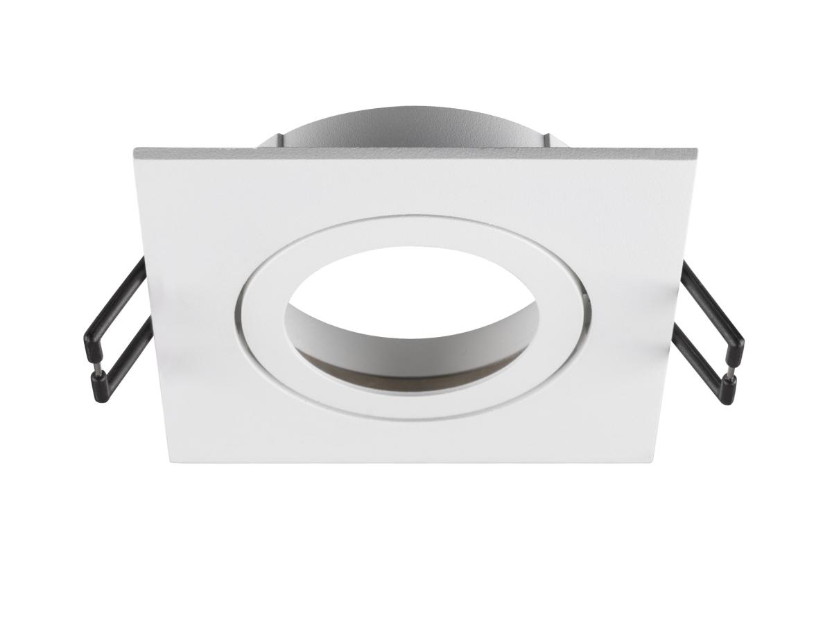 Collerette Spot Encastré New Tria® 68 Intérieur Carré Orientable Blanc - Slv - 1007328