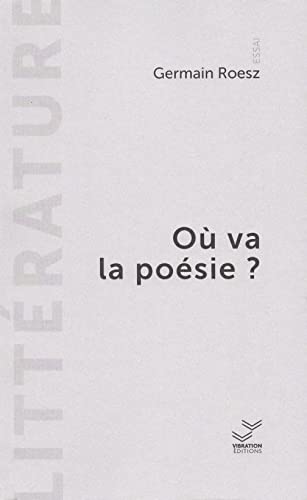 Où va la poésie?