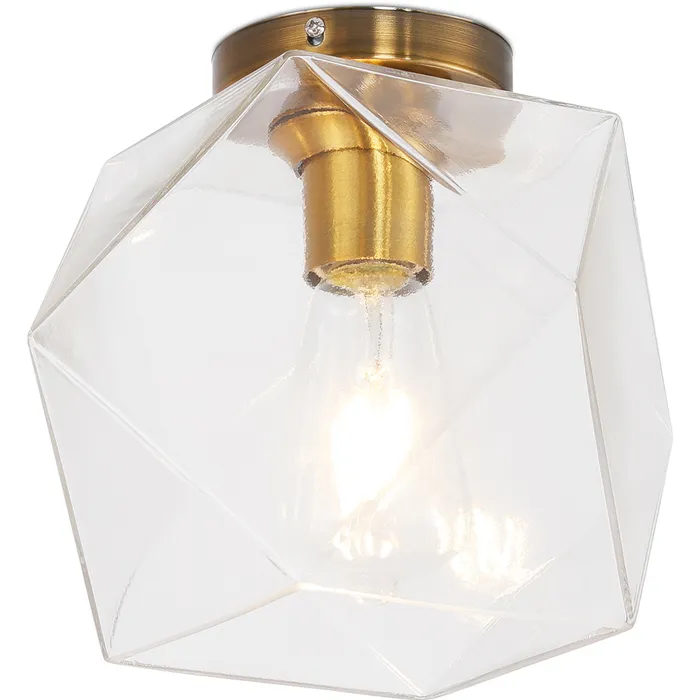 Privatefloor - Lampe De Plafond En Cristal - Monture Encastrée Design Rétro - Avo Transparent