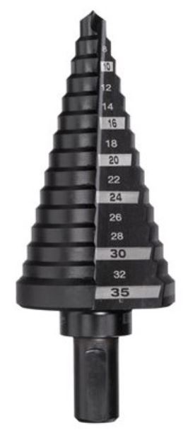 Foret étagé de 6 à 35 mm avec pas de 2 mm et 3 mm MILWAUKEE 48899335