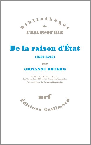 De la raison d'Etat (1589-1598)