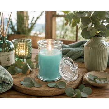 Bougie Bocal En Verre Eucalyptus