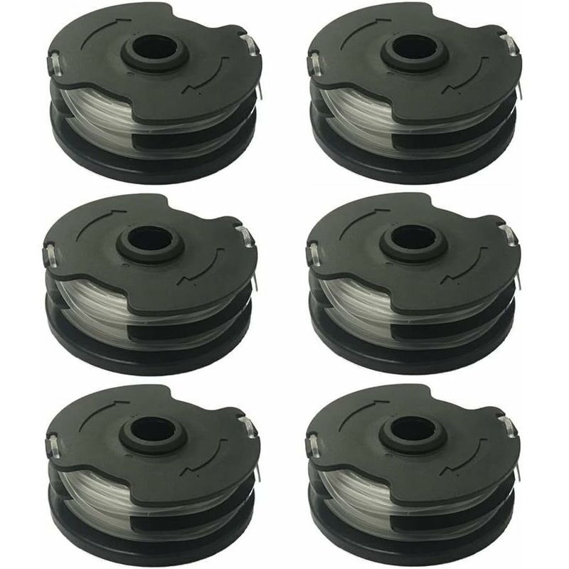 Bobines De Fil De Rechange Pour Débroussailleuse Parkside Prta 20-li - Nylon Polyamide 1,4mm - Lot De 6 Pour Coupe Précise