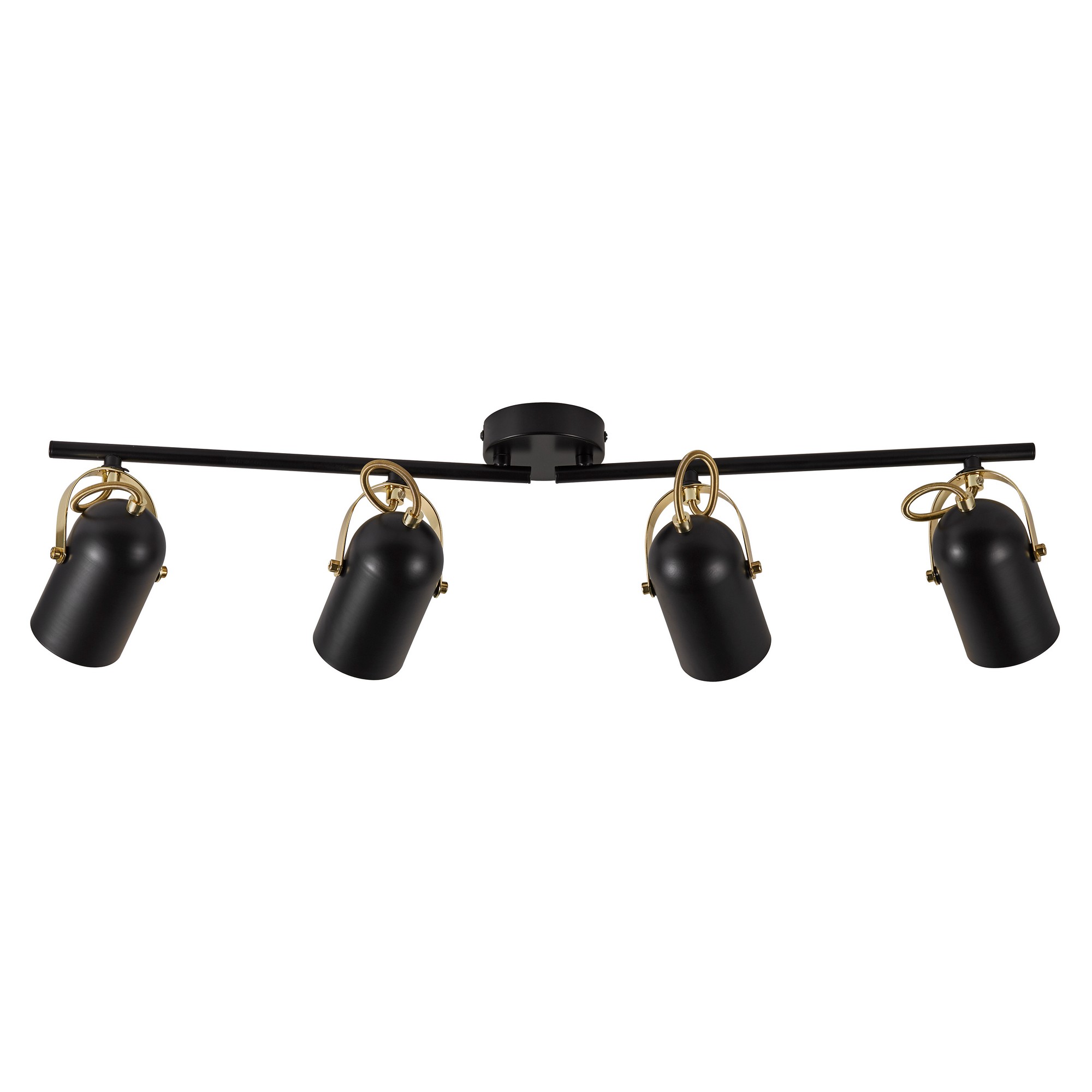 Nordlux - Spoterie Lotus 4-spot Métal Noir/laiton, H.6.6 - Ip20 - E14 / Intérieur