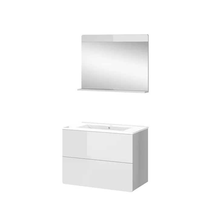 Vicco Meubles bain Blanc 3 pièces
