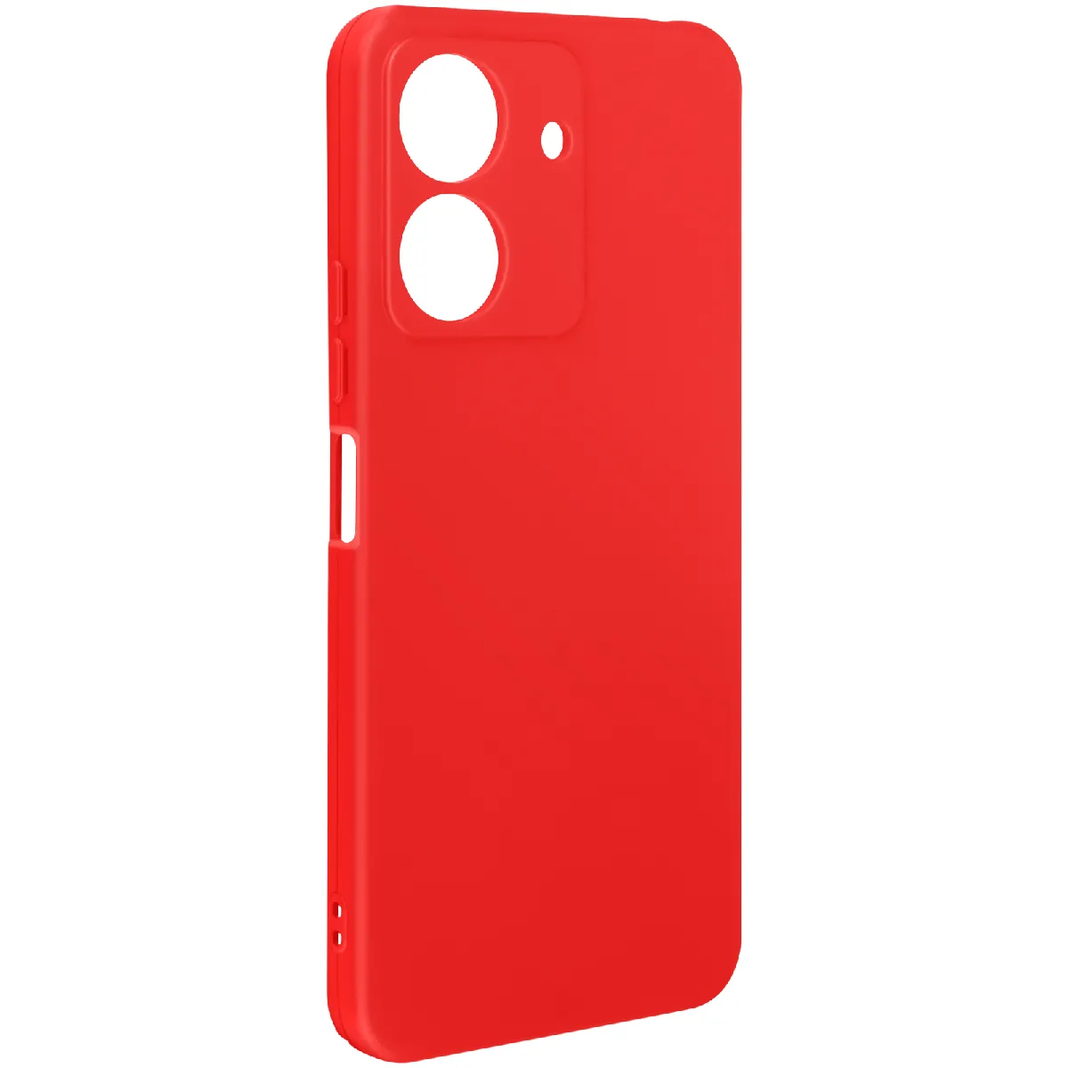 Coque Pour Xiaomi Redmi 13c Semi-rigide Soft-touch Mat Rouge
