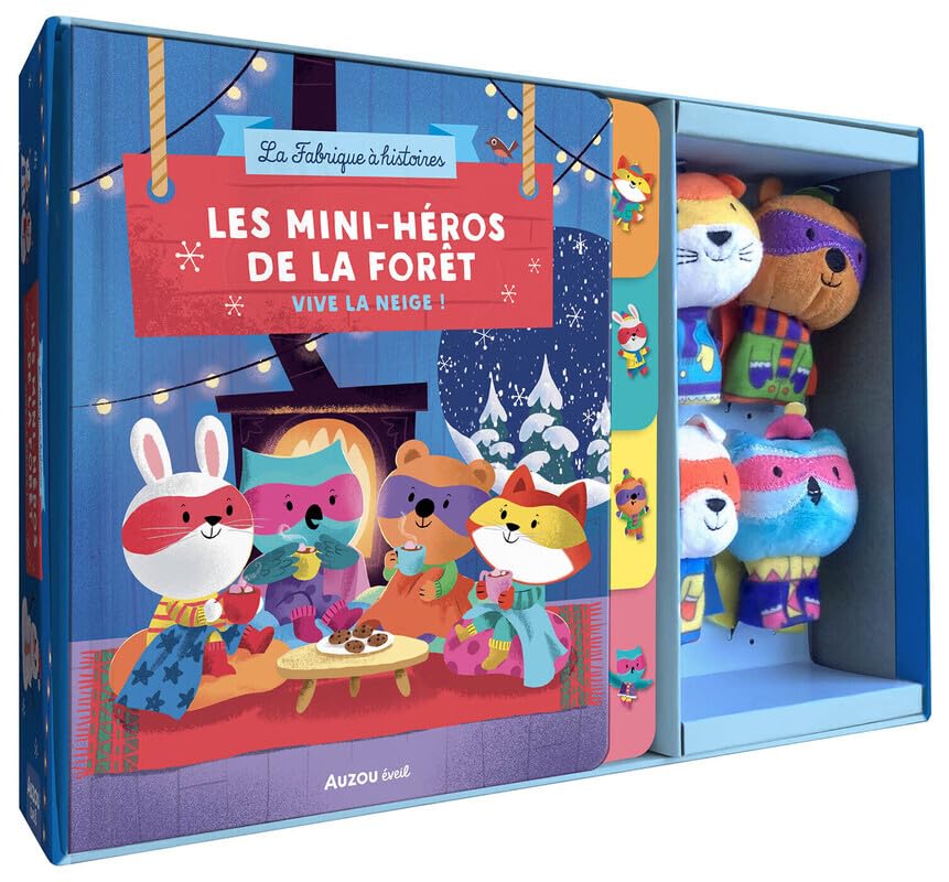 Coffret marionnettes à doigts: Les mini-héros de la forêt - Vive la neige!