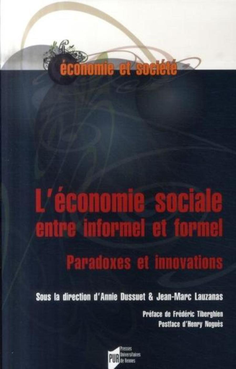 L'économie sociale entre informel et formel: paradoxes et innovations
