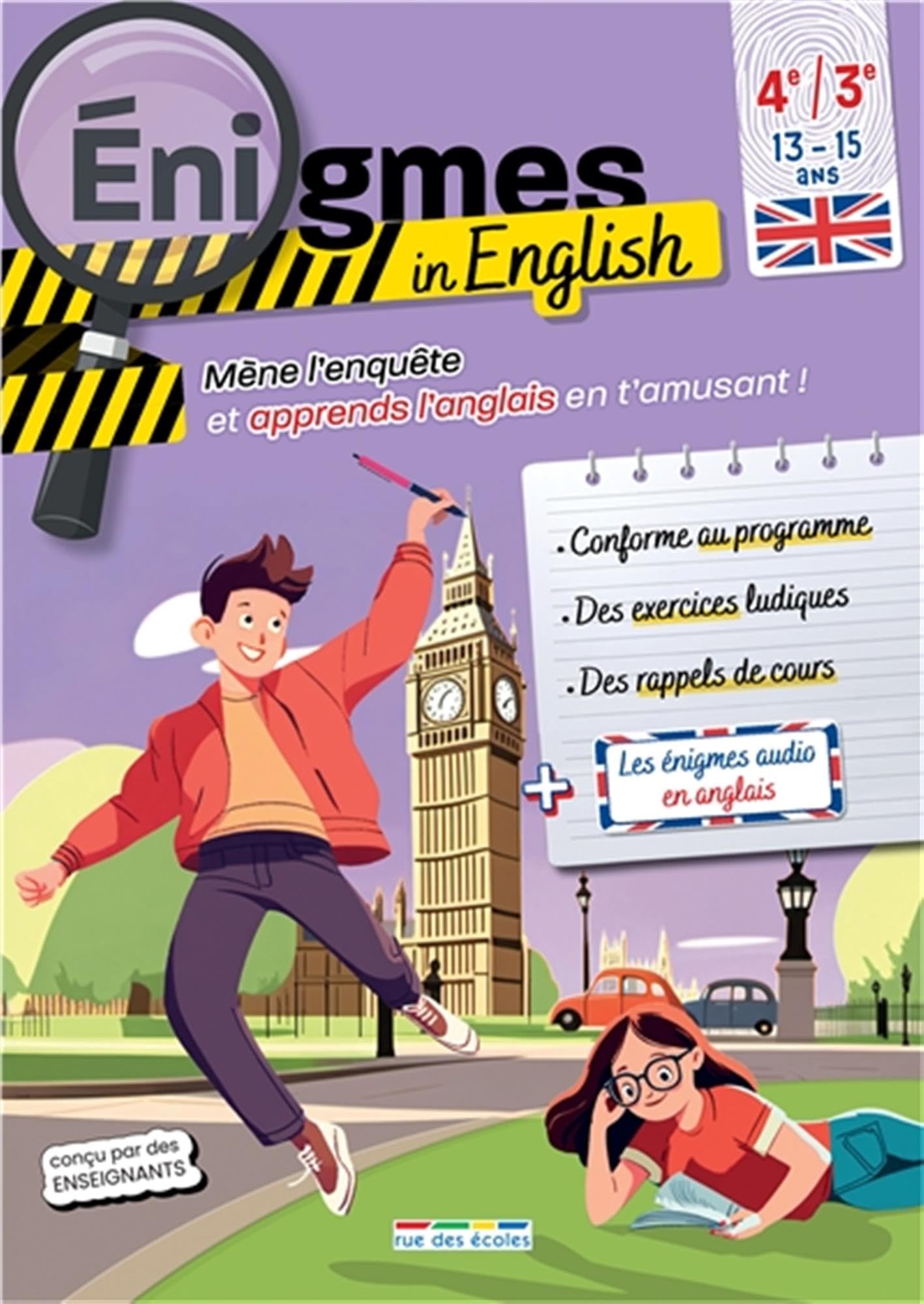 Énigmes in English: 4e-3e: Mène l'enquête et apprends l'anglais en t'amusant!