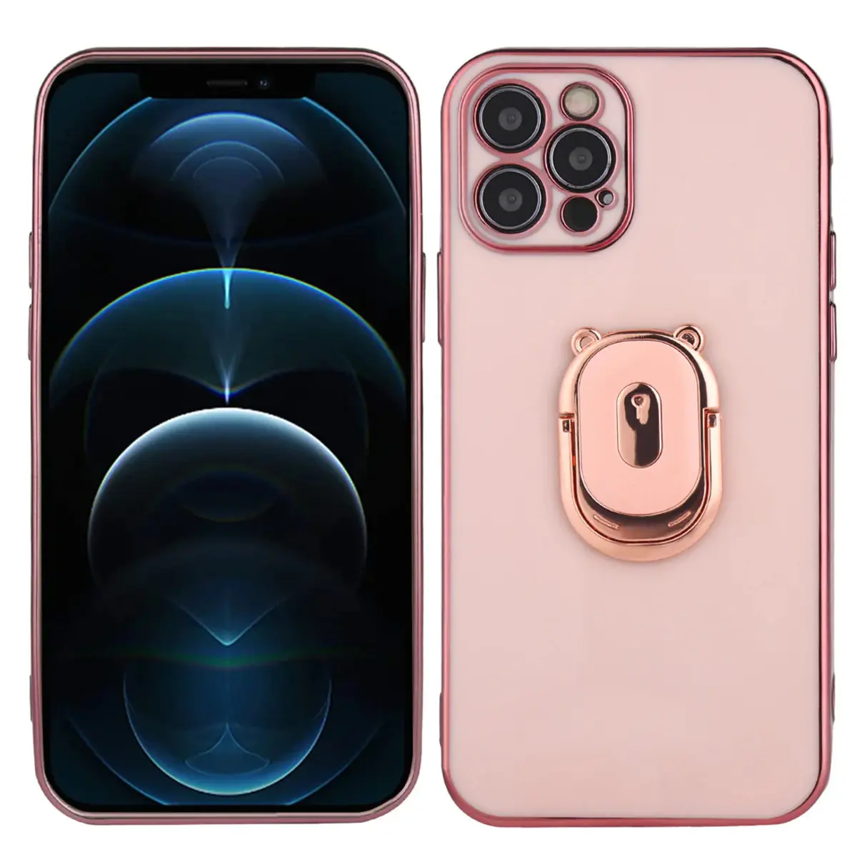 Coque silicone avec anneau magnétique Platyne
