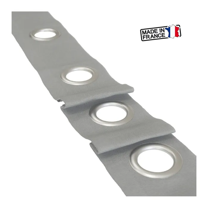 Bande à Oeillets pour Rideau - Vente au Mètre - Nickel diamètre 40 mm