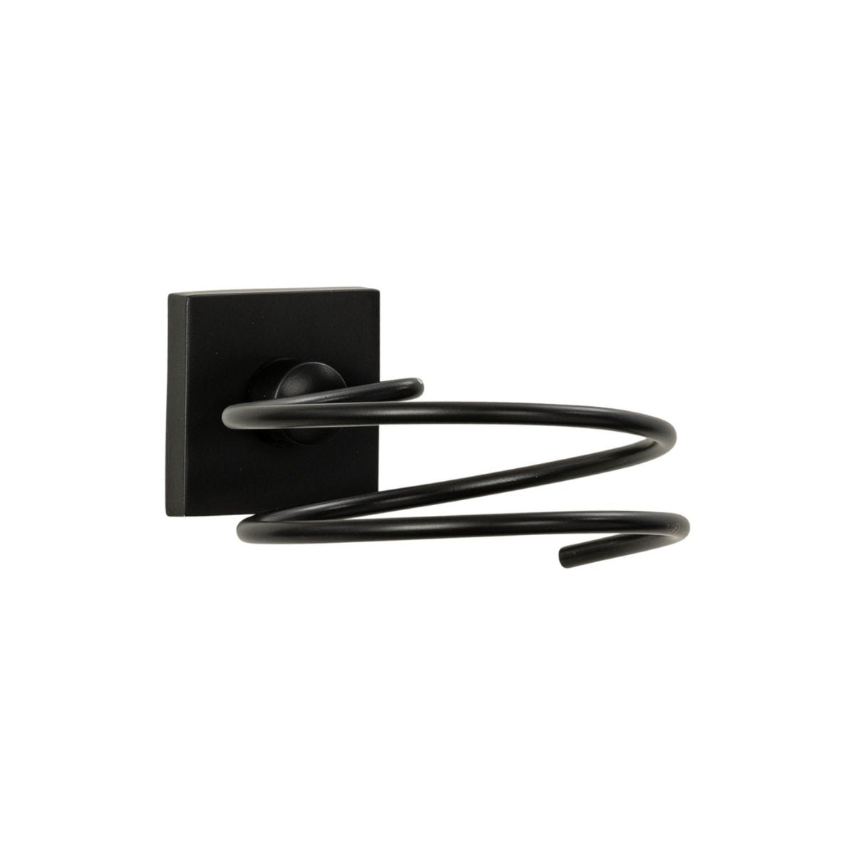Support Sèche Cheveux En Zinc Noir Mat Fackelmann New York