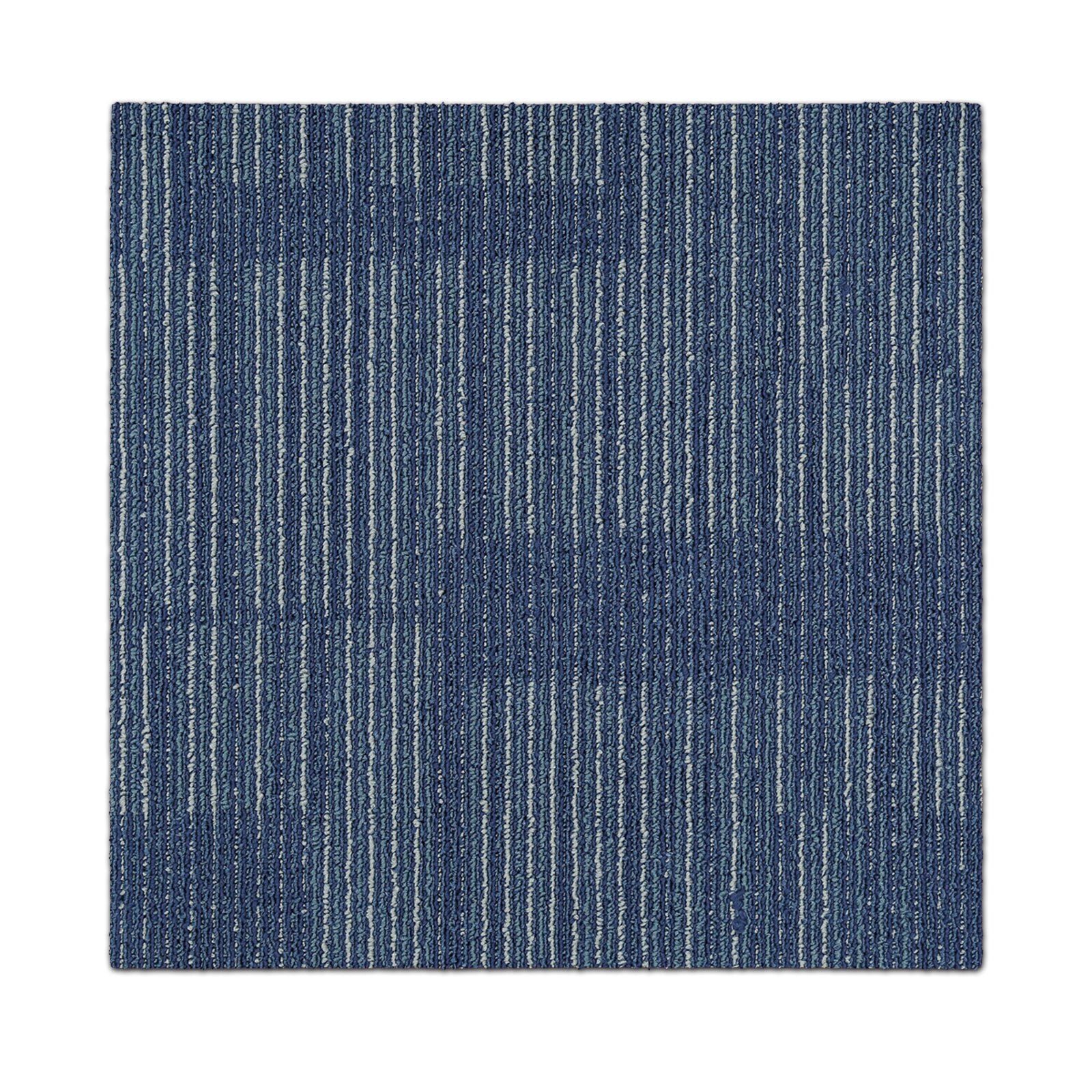 Karat - Dalles De Moquette Antistatiques Et Absorbant Les Sons Linz Bleu 50 X 50 Cm