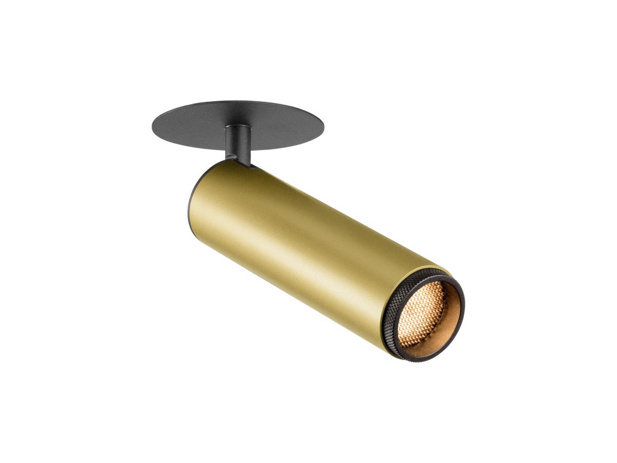 Plafonnier Encastré Grip M Phase 2700 K 42° Ip20 Cylindrique Or / Noir - Slv - 1009090