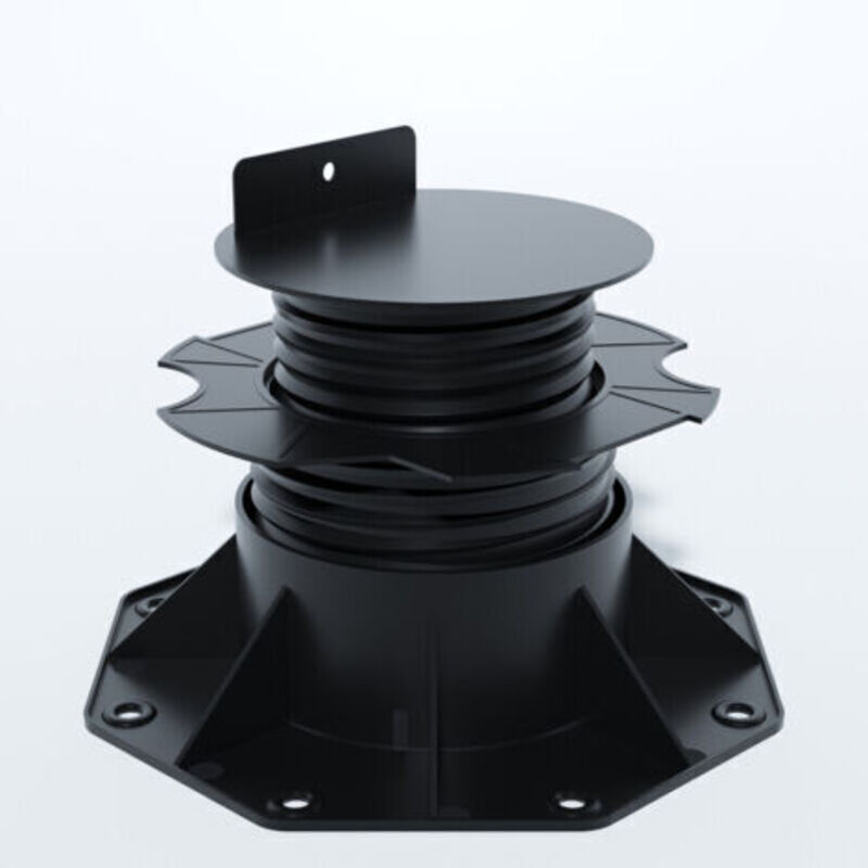 Plot Réglable De 60 À 138 Mm Pour Terrasse Bois Et Composite - Coloris - Noir, Surface Couverte En M² - 0.09