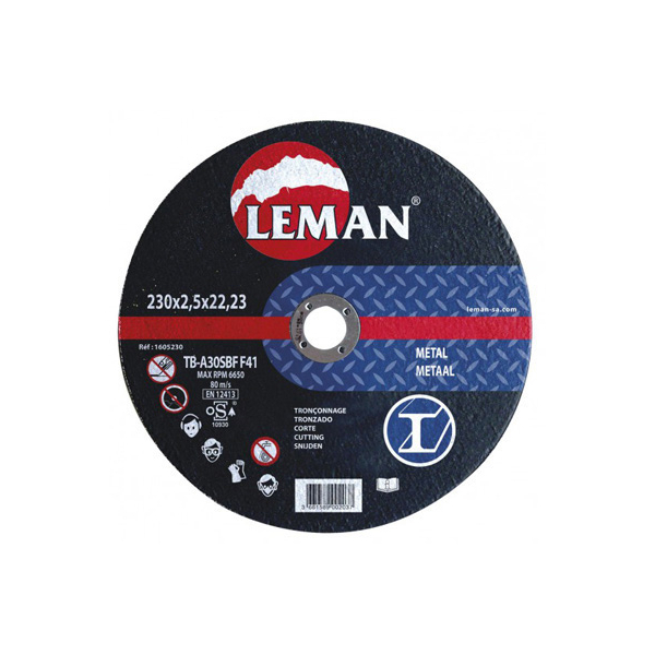 Disque À Tronçonner Professionnel En Acier 115x2,5x22mm 1602115 Leman