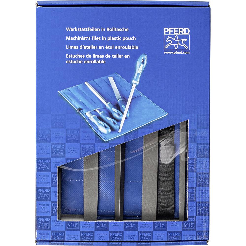 11801533 Set De Limes D'Atelier Hieb 3 Dans Un Sac À Roulettes En Pvc Avec Carton D'Emballage Longueur 200 Mm 1 Pc(s) C614491 - Pferd
