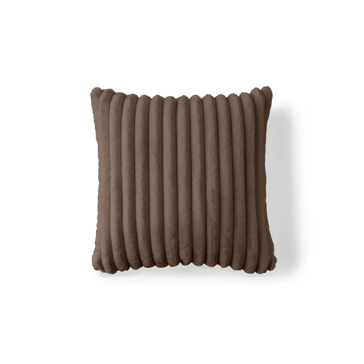 Sierra - coussin - en fausse fourrure côtelé - 50x50 cm - Lisa Design