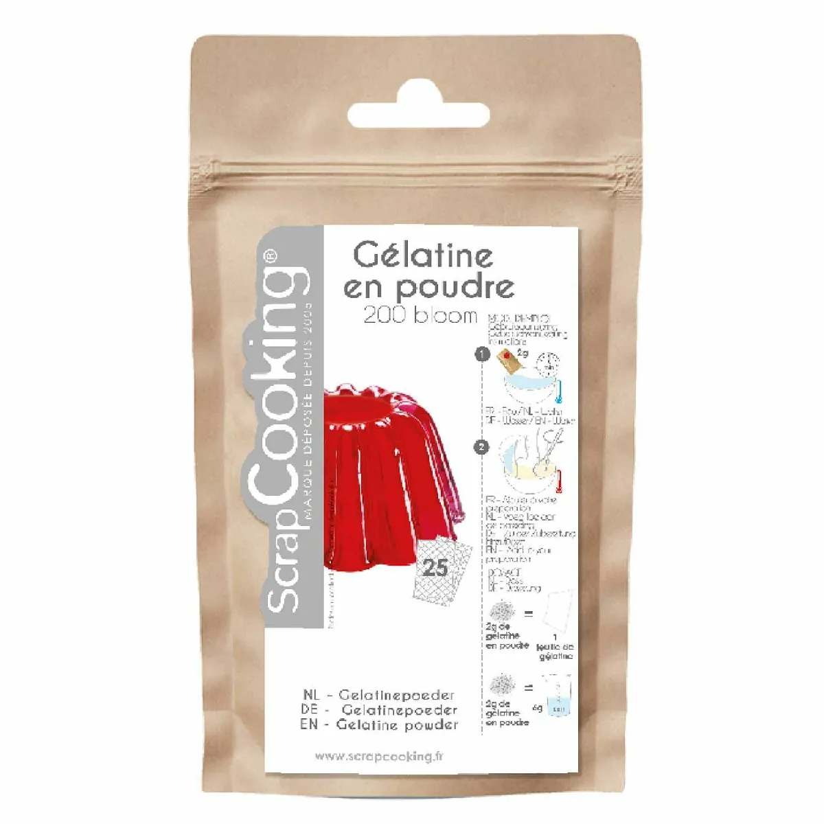 Gélatine En Poudre - Pot De 50 G