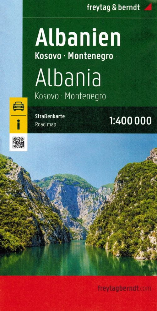 Albanie, Kosovo, Monténégro 1:400 000. Carte Routière Et Touristique. Édition 2023. Freytag & Berndt