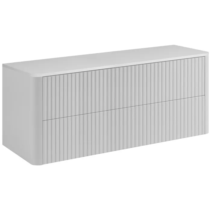 Meuble Sous-vasque Suspendu Linea Blanc 100 Cm Avec Plan De Travail